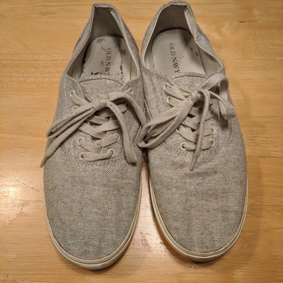 Old Navy Shoes | Light Gray Old Navy Mens Canvas Shoes | Poshmark
